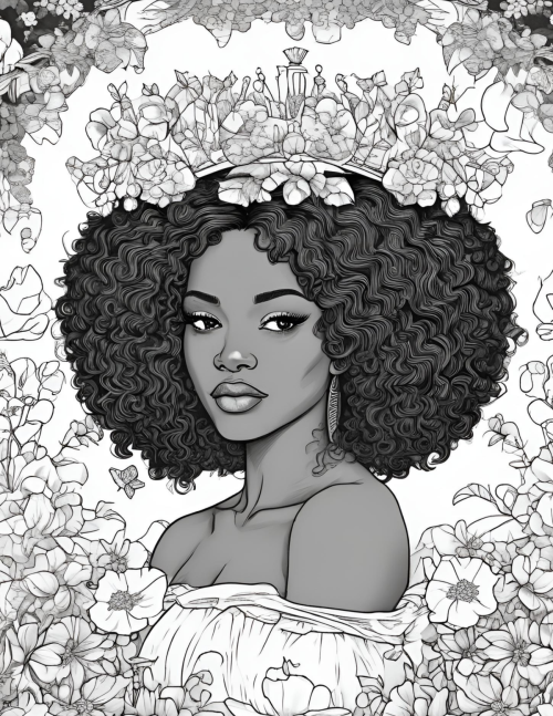 V4 Crowned &amp; Confident: Affirmations Coloring Book (Color with Confidence Series)