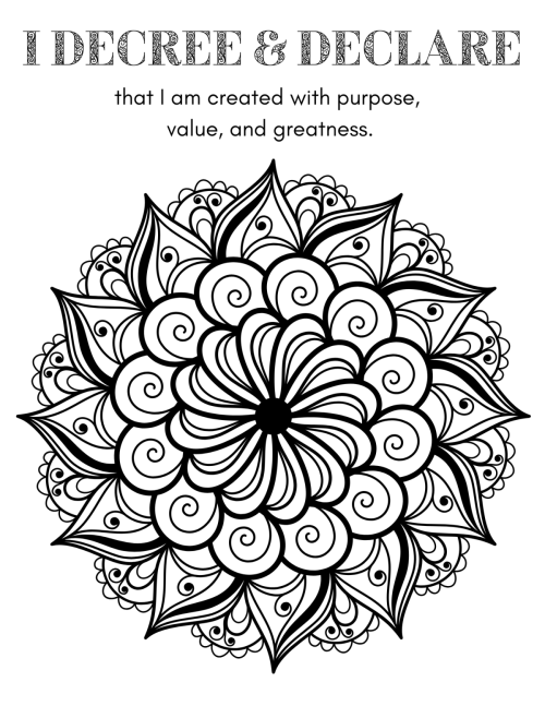 Mandala Mindful Affirmations: Decree &amp; Declare Edition