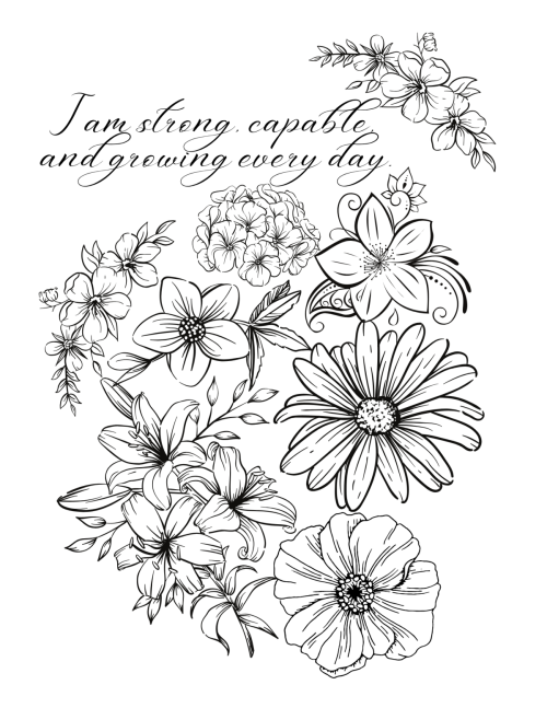 Planted In Purpose Affirmations Coloring Book 