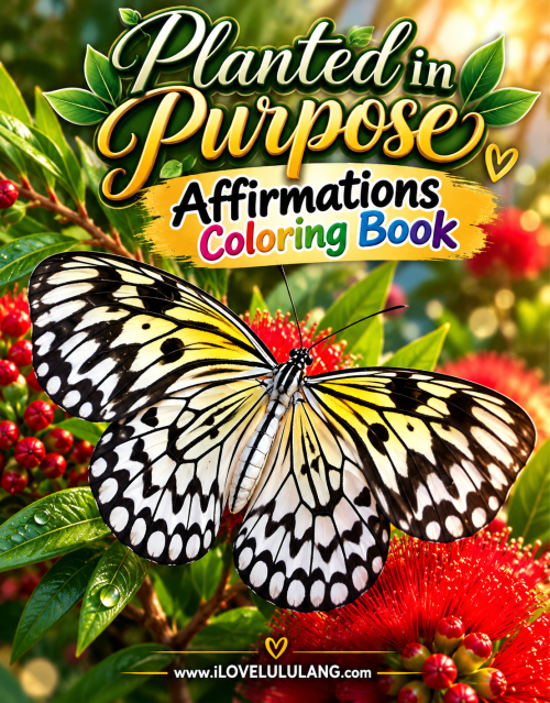 Planted In Purpose Affirmations Coloring Book 