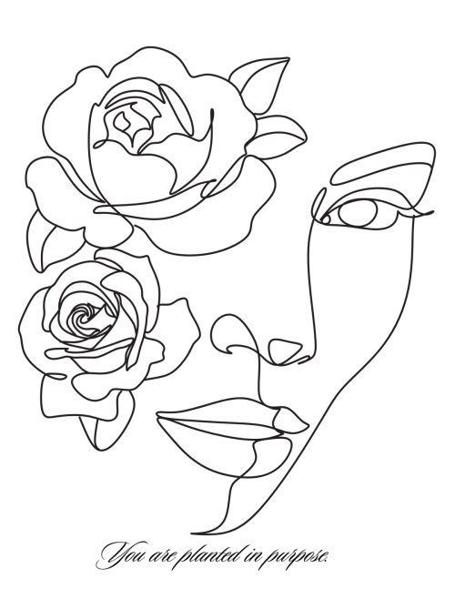 Water Your Garden Inspirational Coloring