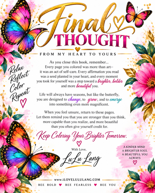BUTTERFLIES &amp; AFFIRMATIONS: A Self-Care Coloring Book for Transformation, Peace &amp; Positive Thinking.