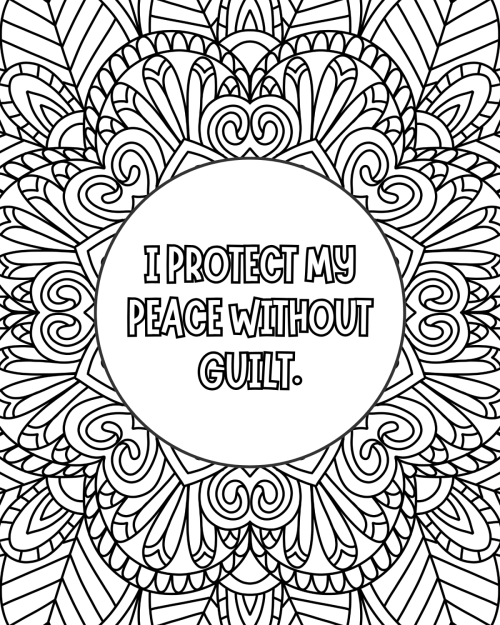 Alphabets &amp; Affirmations: Self-Care Coloring Book