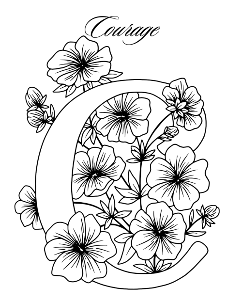 Alphabets &amp; Affirmations: Self-Care Coloring Book