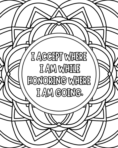 Alphabets &amp; Affirmations: Self-Care Coloring Book