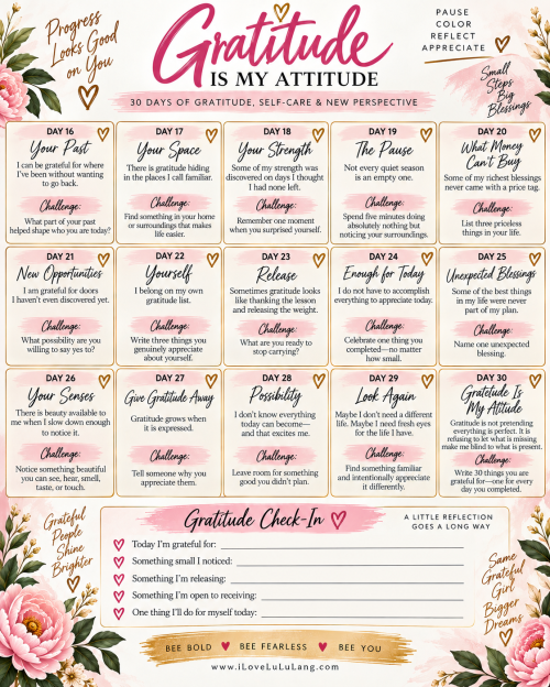 Gratitude Is My Attitude: A 30-Day Self-Care Coloring Journal