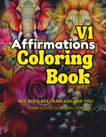 V1 Affirmation Coloring Book (Color with Confidence Series) Paperback