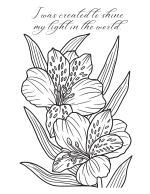 Planted In Purpose Affirmations Coloring Book 